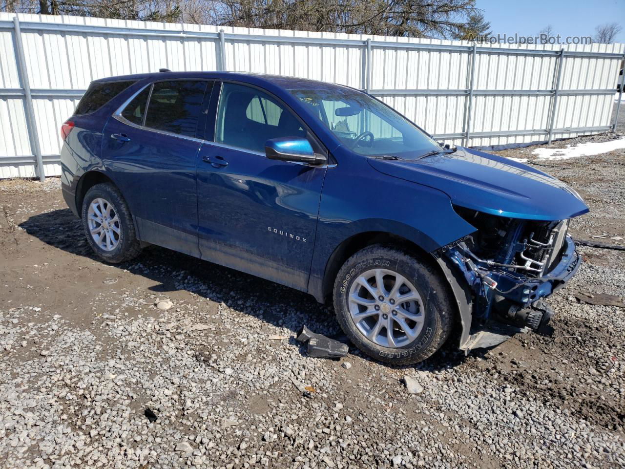 2020 Chevrolet Equinox Lt Синий vin: 3GNAXUEV5LL237352