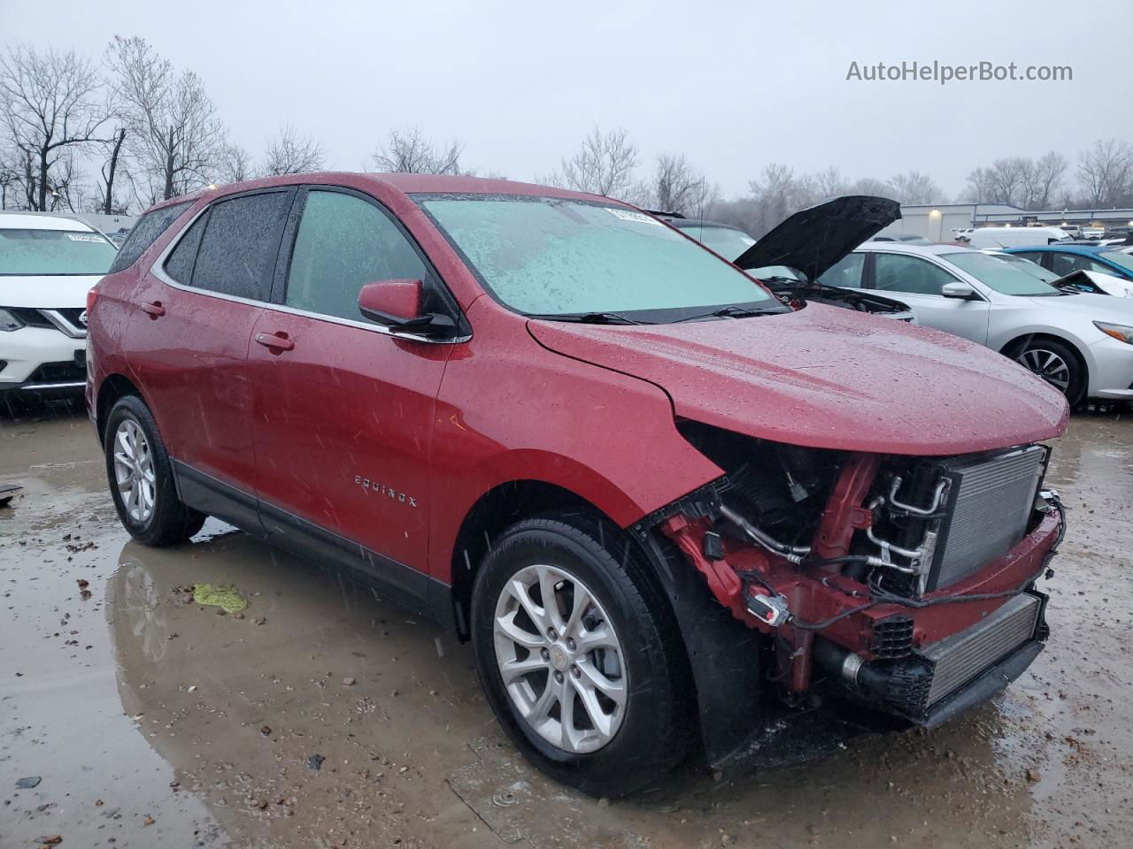 2019 Chevrolet Equinox Lt Бордовый vin: 3GNAXUEV6KS586332