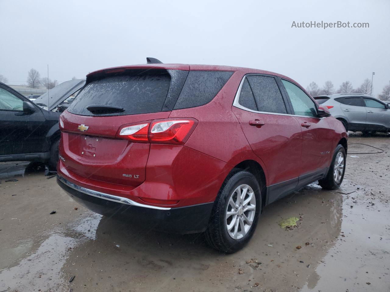 2019 Chevrolet Equinox Lt Бордовый vin: 3GNAXUEV6KS586332