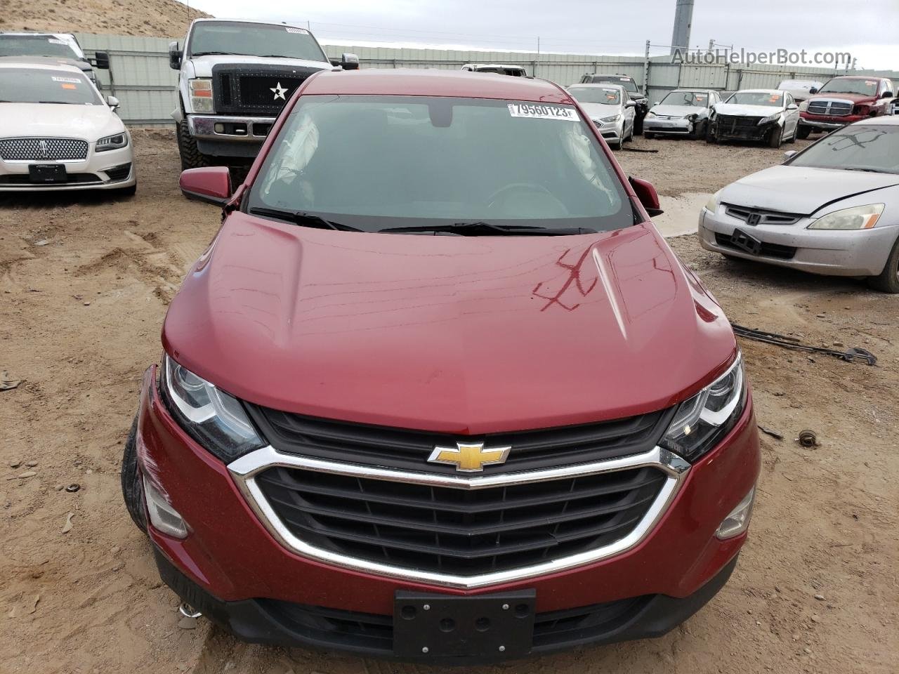 2019 Chevrolet Equinox Lt Red vin: 3GNAXUEV7KS652371