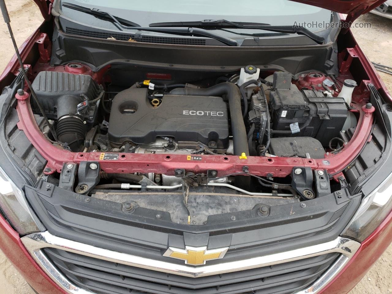 2019 Chevrolet Equinox Lt Red vin: 3GNAXUEV7KS652371
