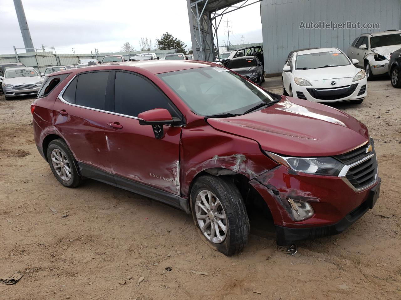 2019 Chevrolet Equinox Lt Красный vin: 3GNAXUEV7KS652371