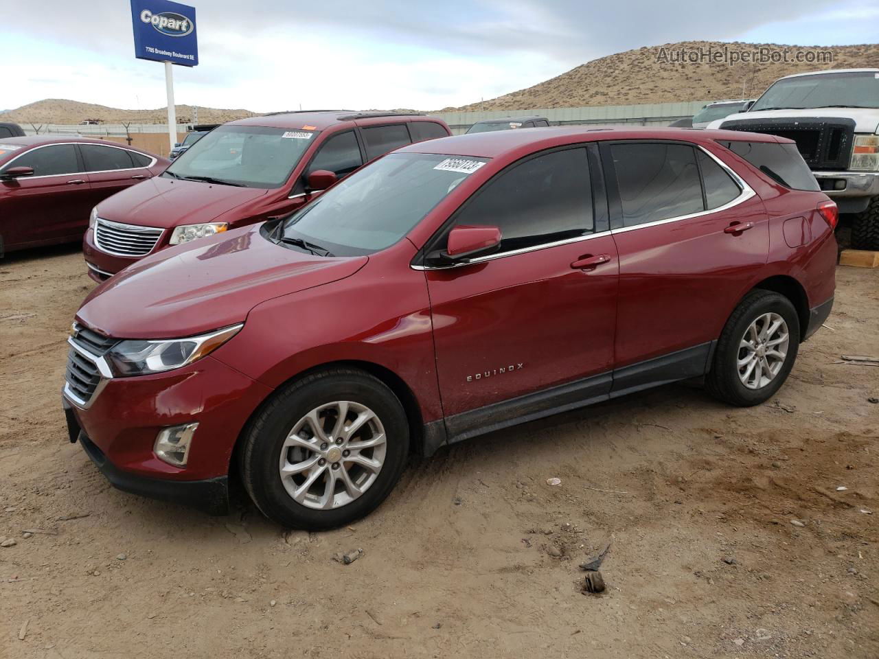 2019 Chevrolet Equinox Lt Красный vin: 3GNAXUEV7KS652371