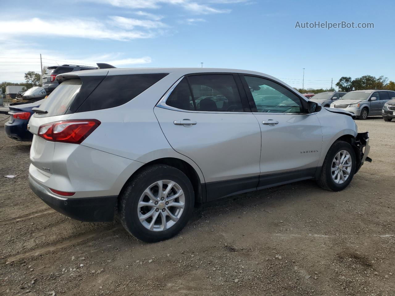 2020 Chevrolet Equinox Lt Серебряный vin: 3GNAXUEV9LS614495