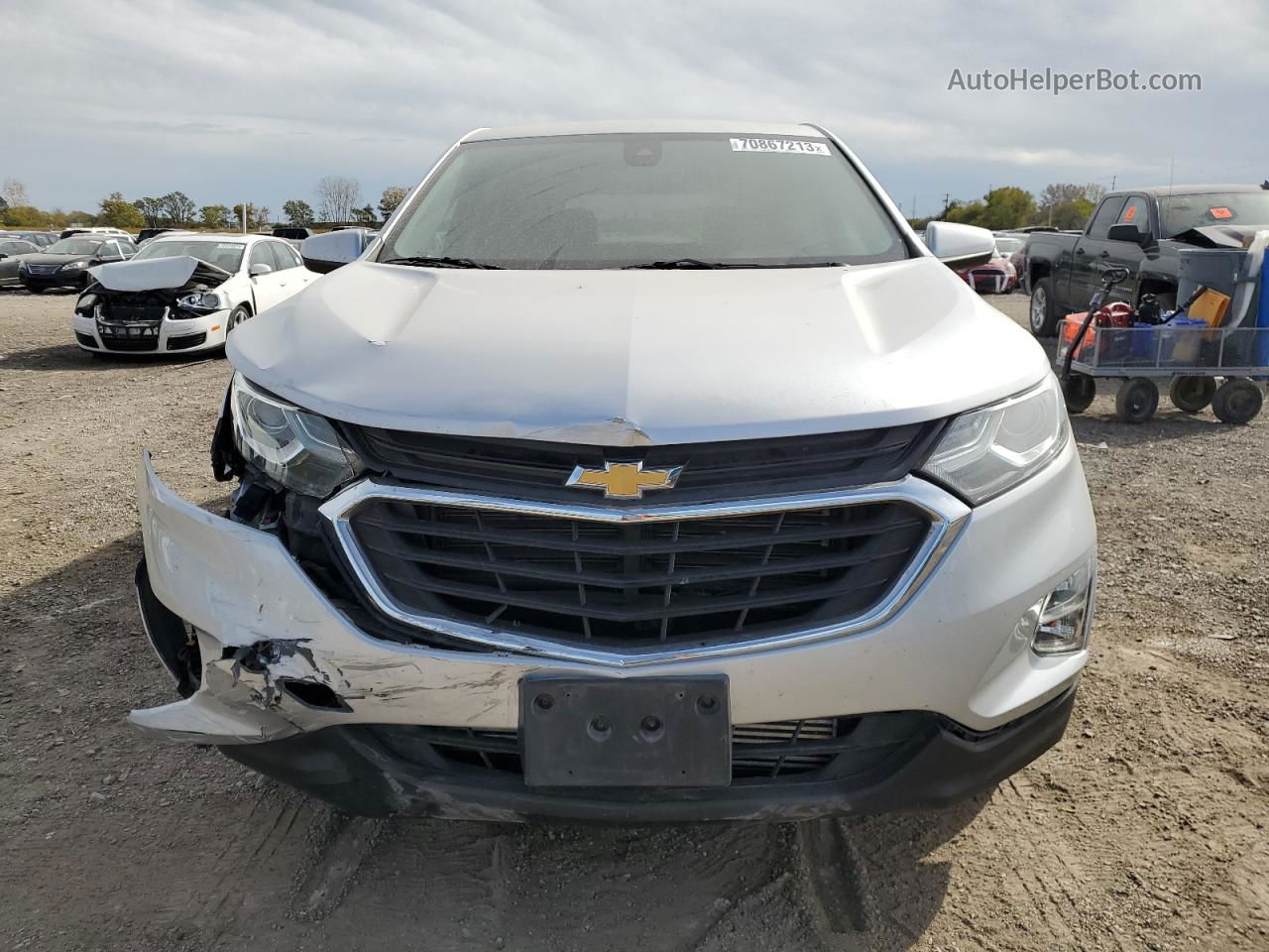 2020 Chevrolet Equinox Lt Серебряный vin: 3GNAXUEV9LS614495