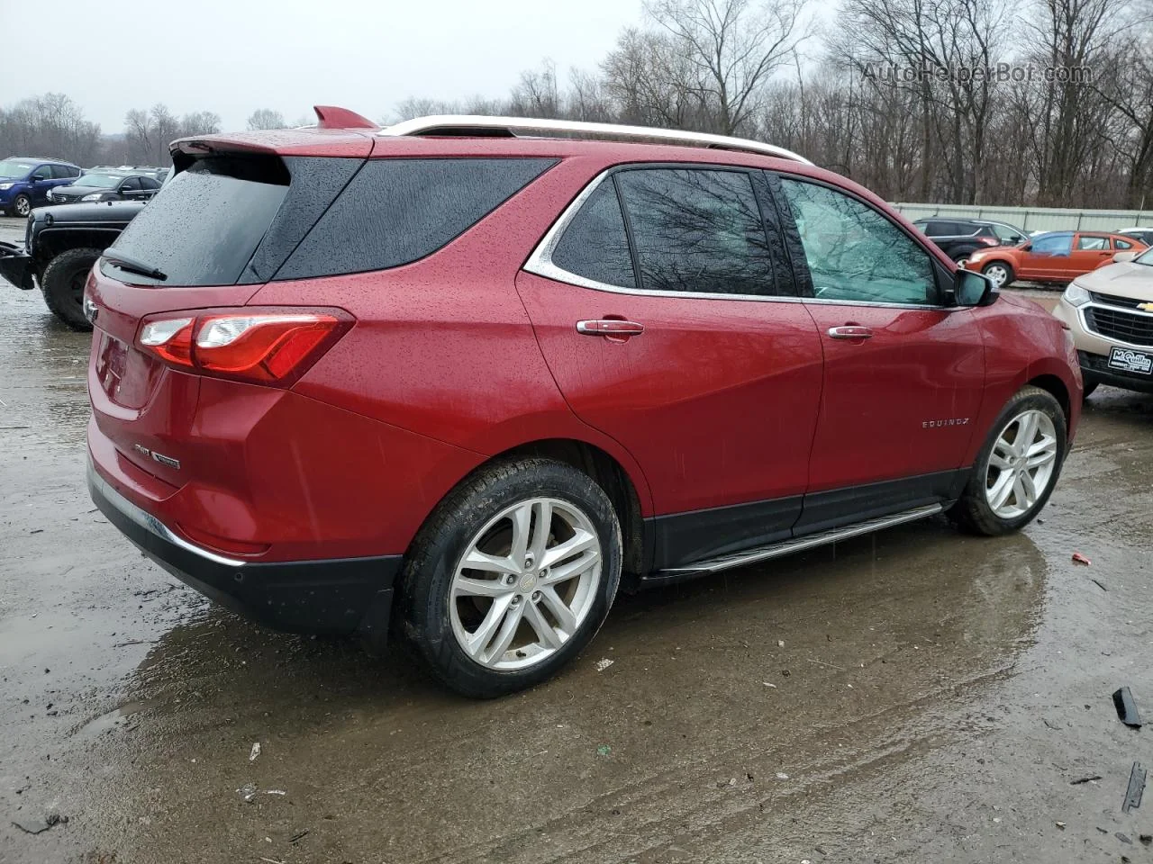 2018 Chevrolet Equinox Premier Бордовый vin: 3GNAXVEV0JS628840