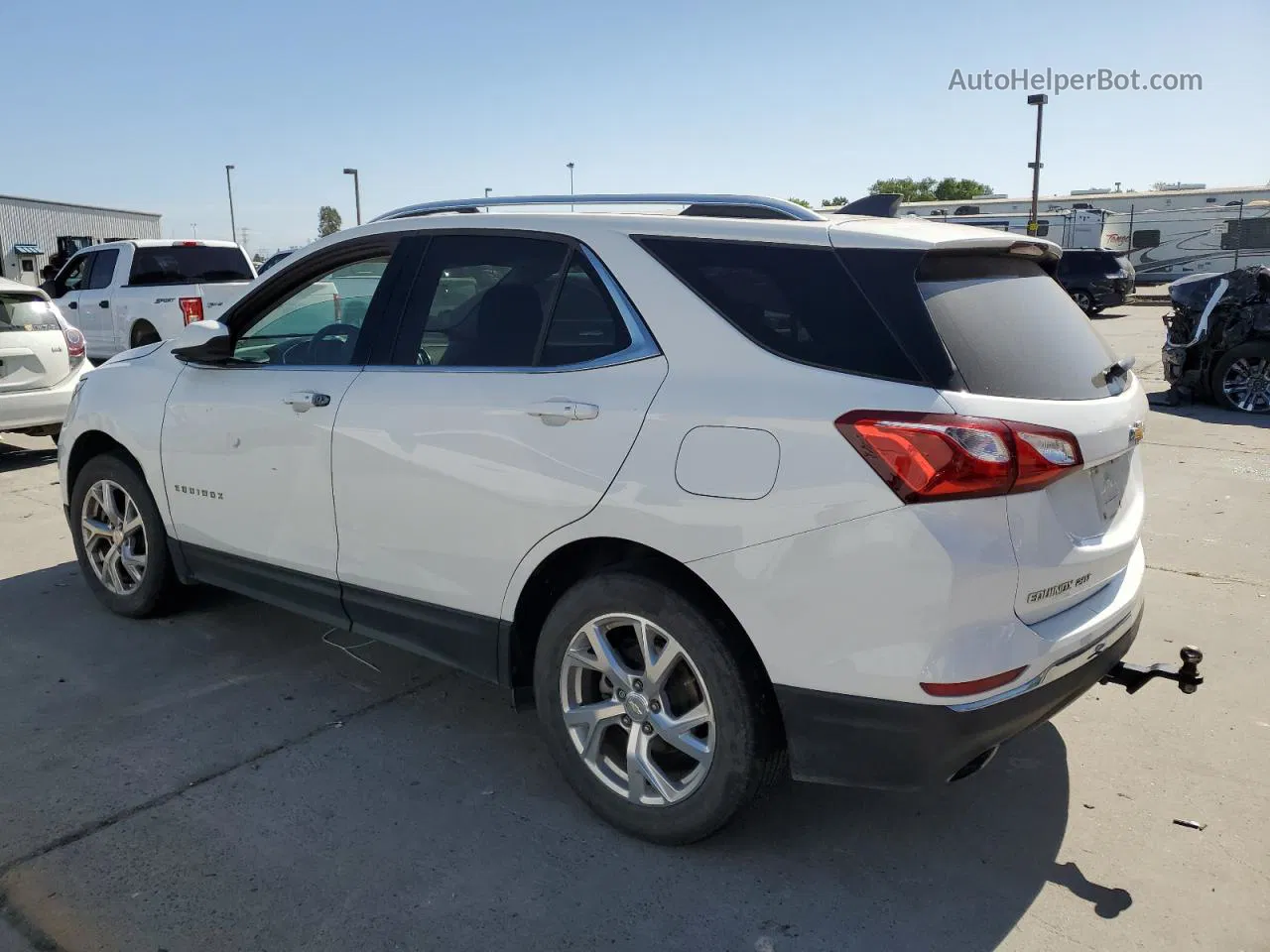 2019 Chevrolet Equinox Lt White vin: 3GNAXVEX2KS629135