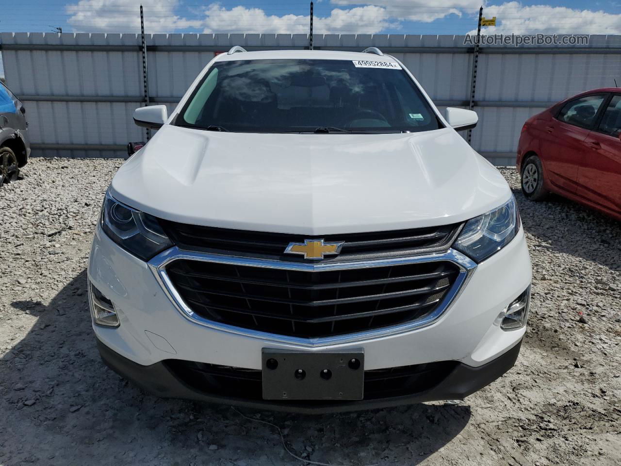 2019 Chevrolet Equinox Lt White vin: 3GNAXVEX4KL194483