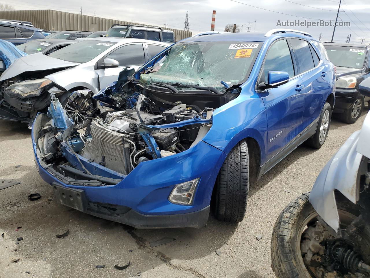 2019 Chevrolet Equinox Lt Blue vin: 3GNAXVEX4KS523771