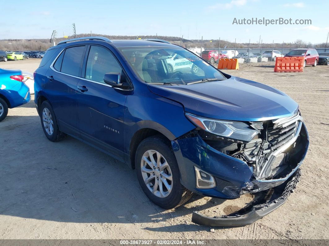 2019 Chevrolet Equinox Lt Синий vin: 3GNAXWEU6KL164090