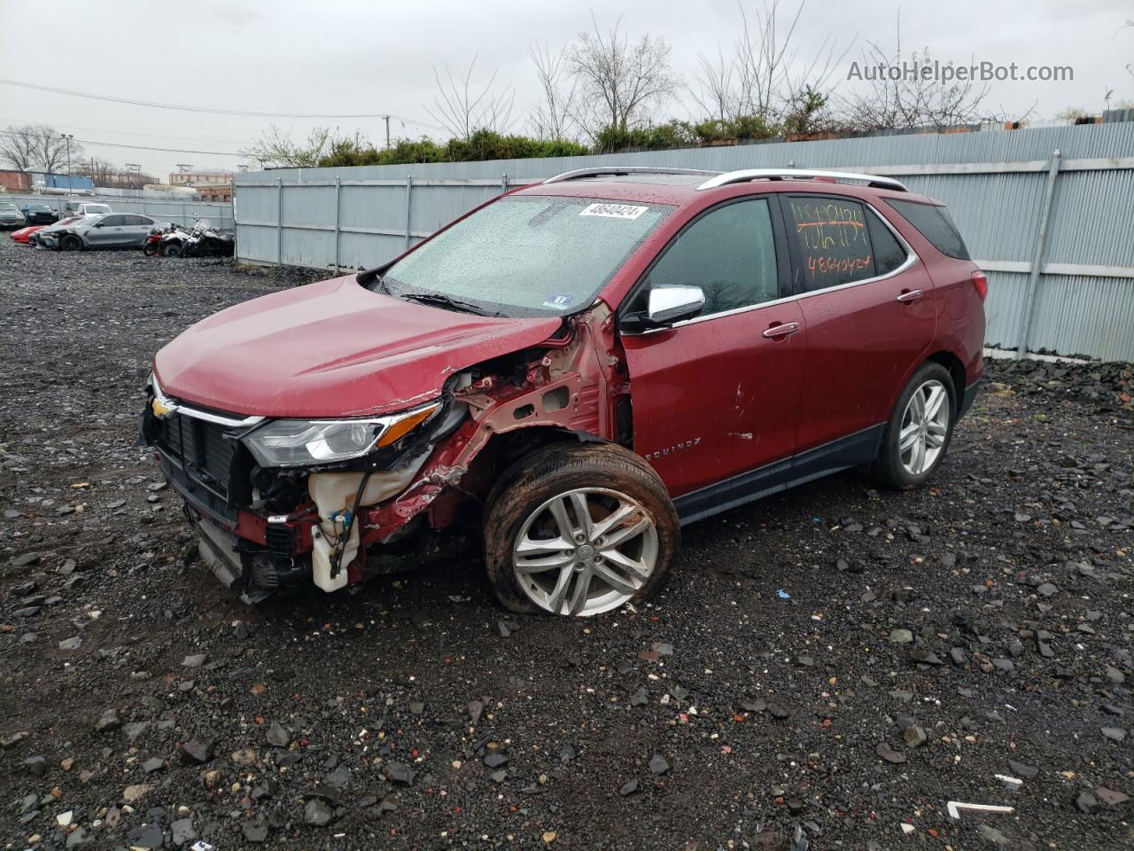 2019 Chevrolet Equinox Premier Red vin: 3GNAXXEV1KL197822