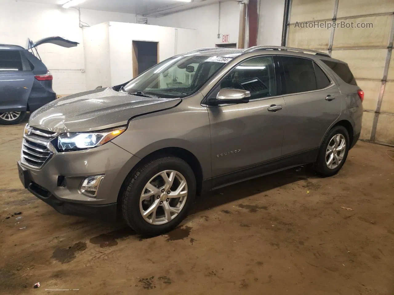 2019 Chevrolet Equinox Premier Серый vin: 3GNAXXEV4KS554643