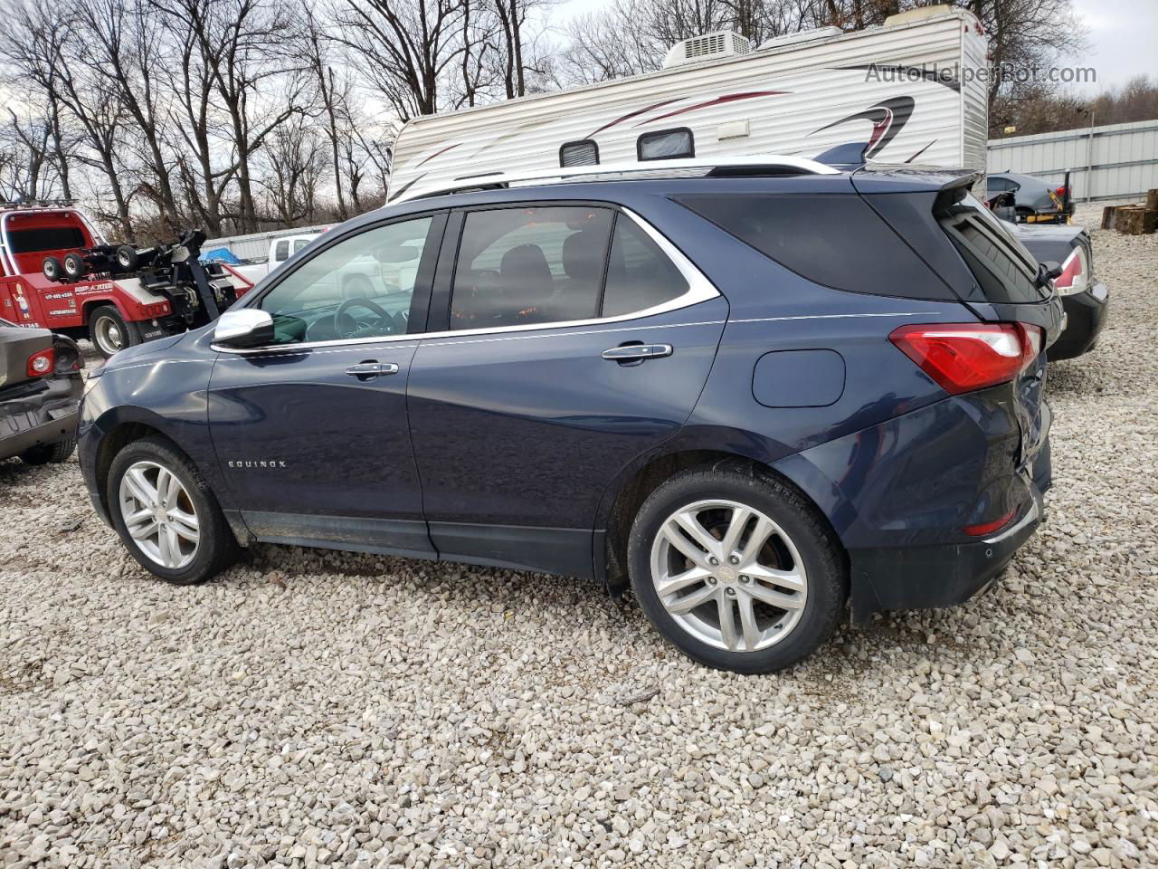 2019 Chevrolet Equinox Premier Синий vin: 3GNAXYEX7KL285247