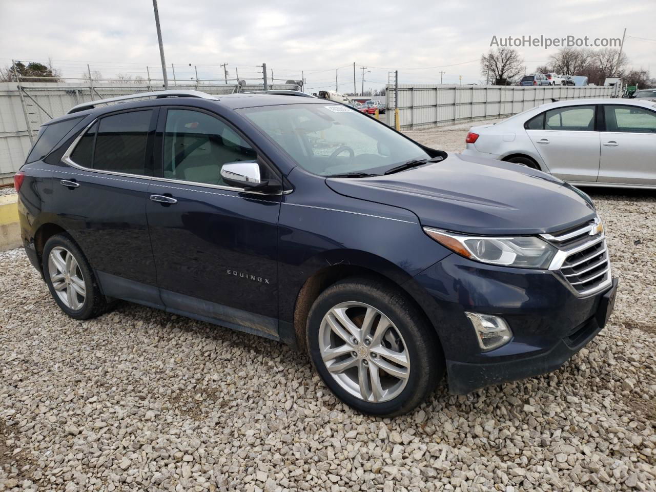 2019 Chevrolet Equinox Premier Синий vin: 3GNAXYEX7KL285247