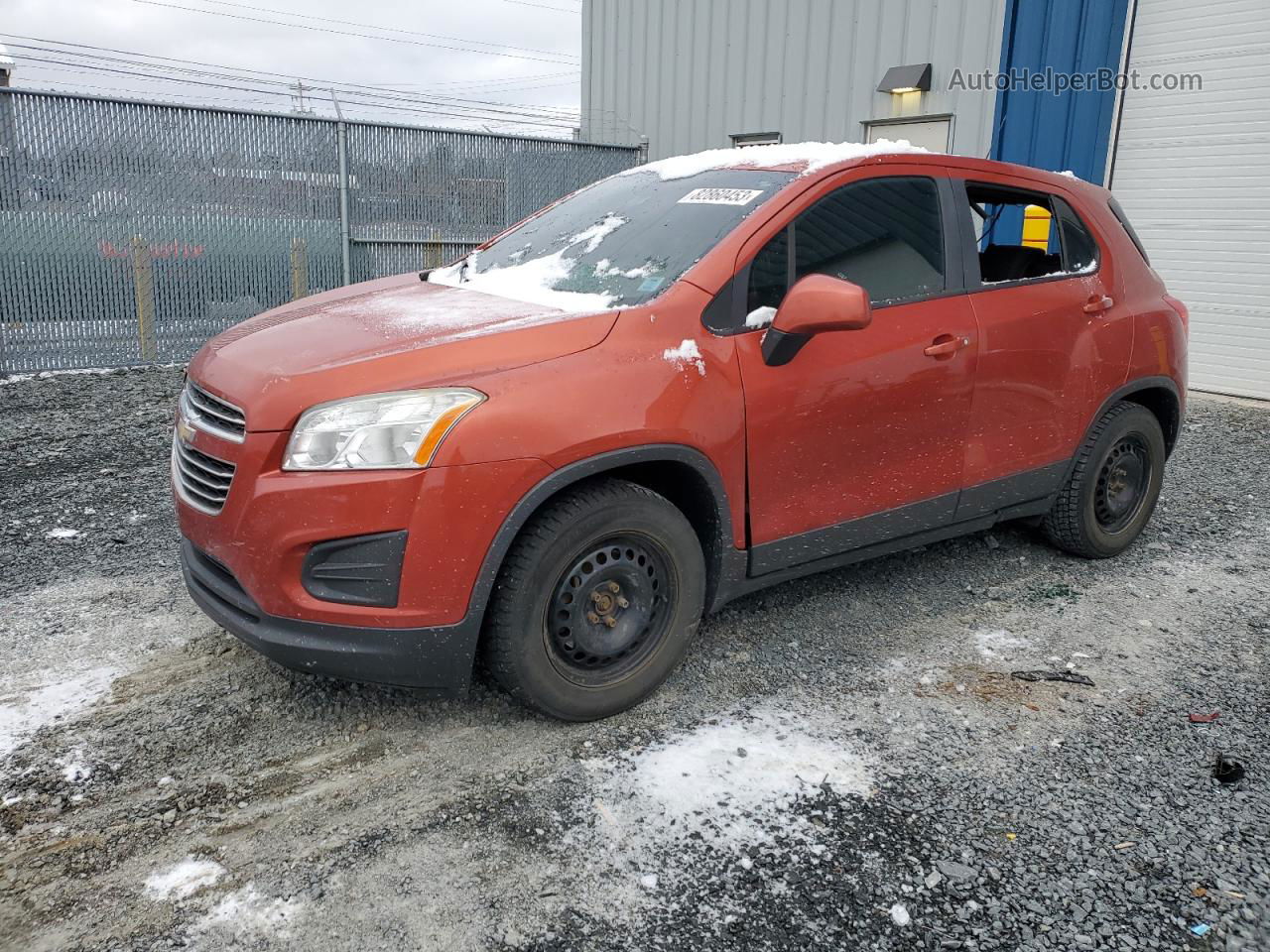 2016 Chevrolet Trax Ls Orange vin: 3GNCJKSB0GL138114