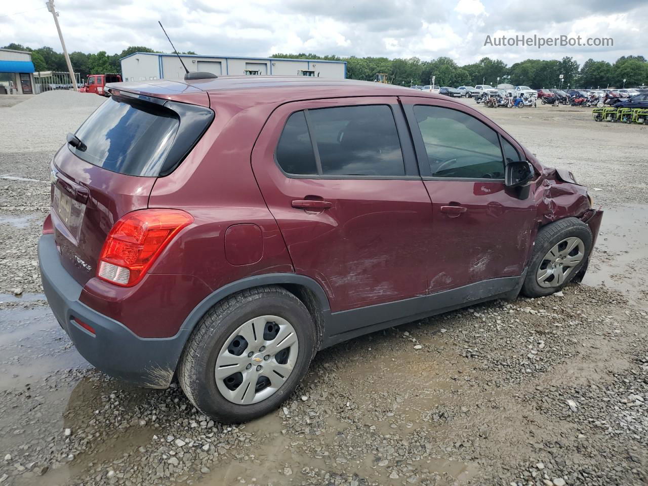 2016 Chevrolet Trax Ls Red vin: 3GNCJKSB0GL158606