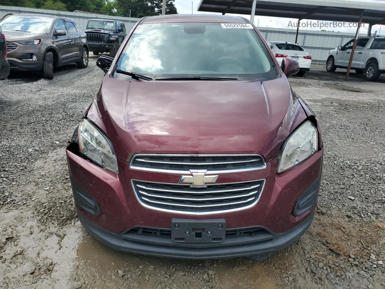 2016 Chevrolet Trax Ls Красный vin: 3GNCJKSB0GL158606