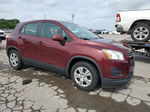 2016 Chevrolet Trax Ls Темно-бордовый vin: 3GNCJKSB0GL249729