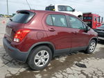 2016 Chevrolet Trax Ls Maroon vin: 3GNCJKSB0GL249729