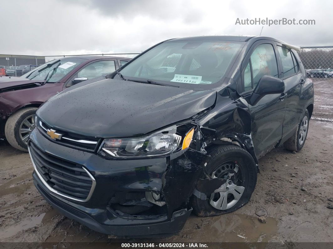 2019 Chevrolet Trax Ls Black vin: 3GNCJKSB0KL132189