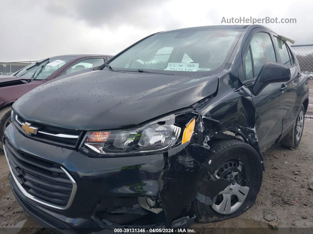 2019 Chevrolet Trax Ls Black vin: 3GNCJKSB0KL132189