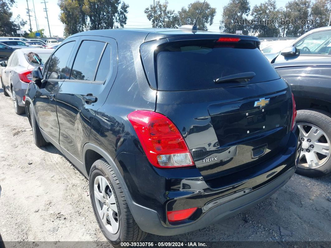 2019 Chevrolet Trax Ls Black vin: 3GNCJKSB0KL175088