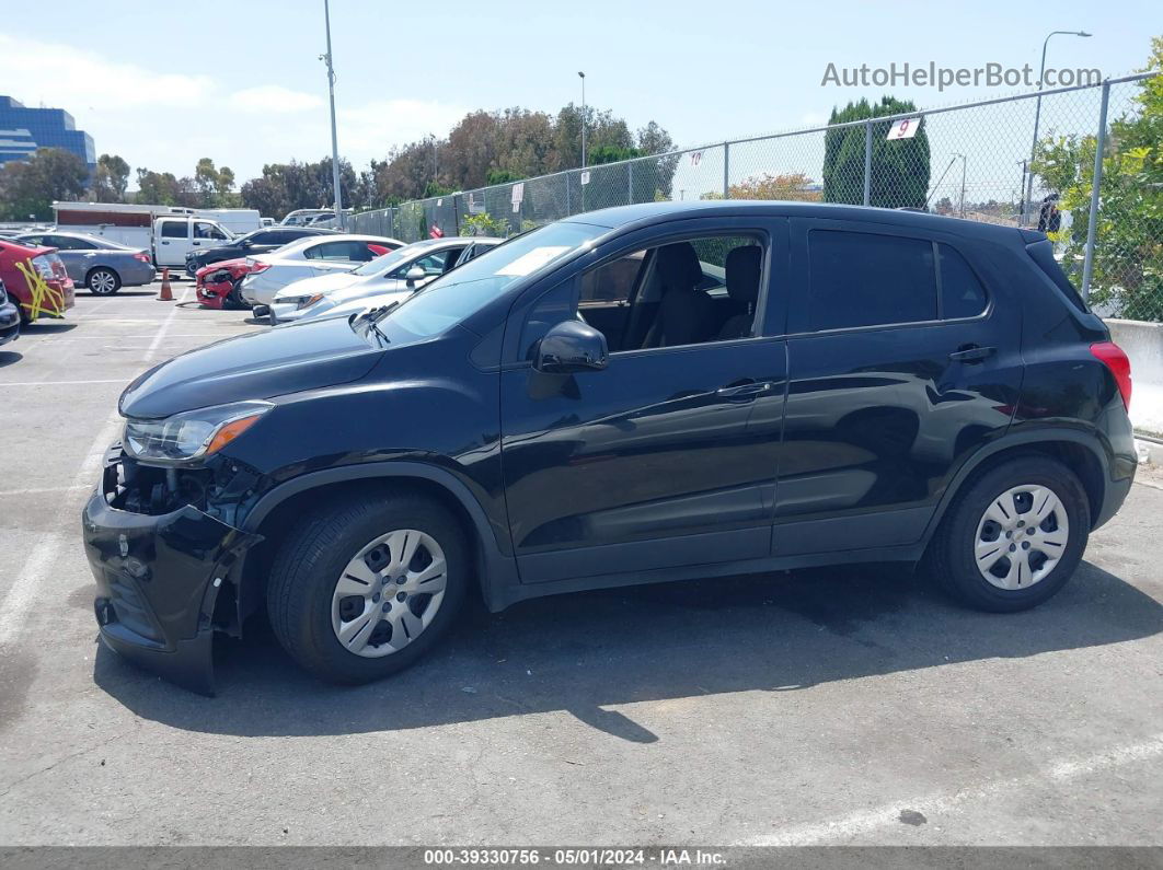 2019 Chevrolet Trax Ls Black vin: 3GNCJKSB0KL175088