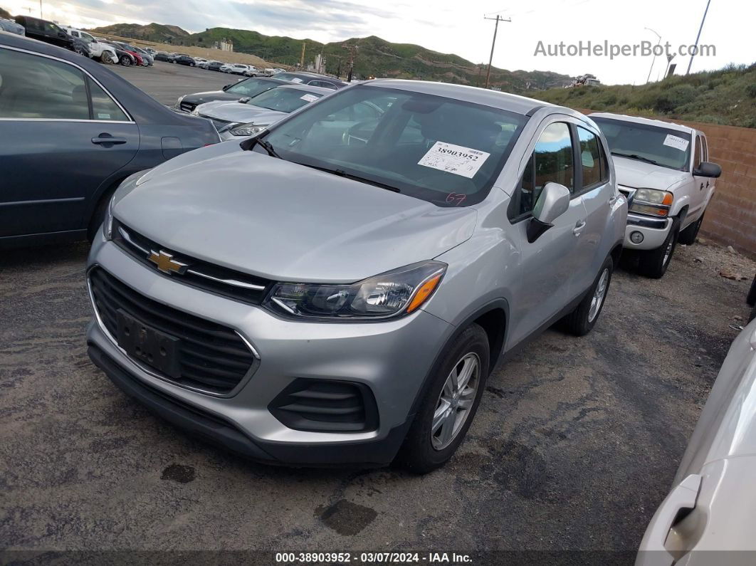 2019 Chevrolet Trax Ls Silver vin: 3GNCJKSB0KL317200