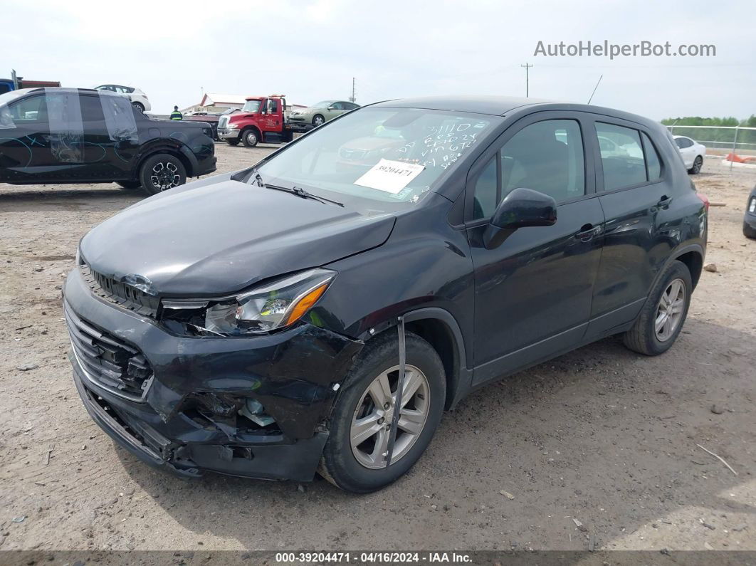 2019 Chevrolet Trax Ls Black vin: 3GNCJKSB0KL386727