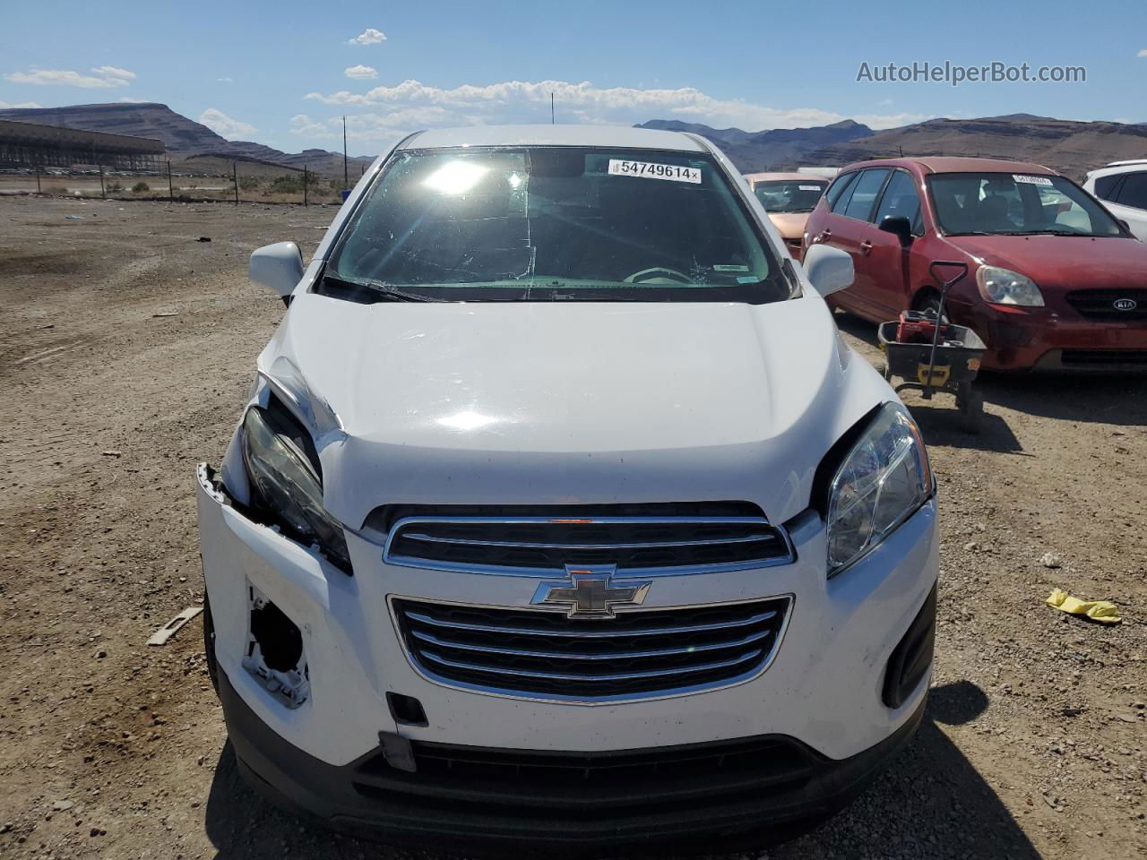 2016 Chevrolet Trax Ls White vin: 3GNCJKSB1GL269536