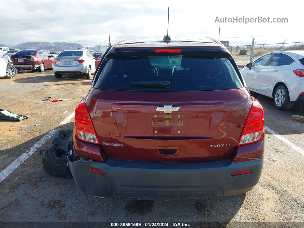 2016 Chevrolet Trax 1ls Maroon vin: 3GNCJKSB1GL275322