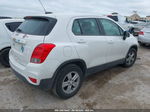 2019 Chevrolet Trax Ls White vin: 3GNCJKSB1KL208762