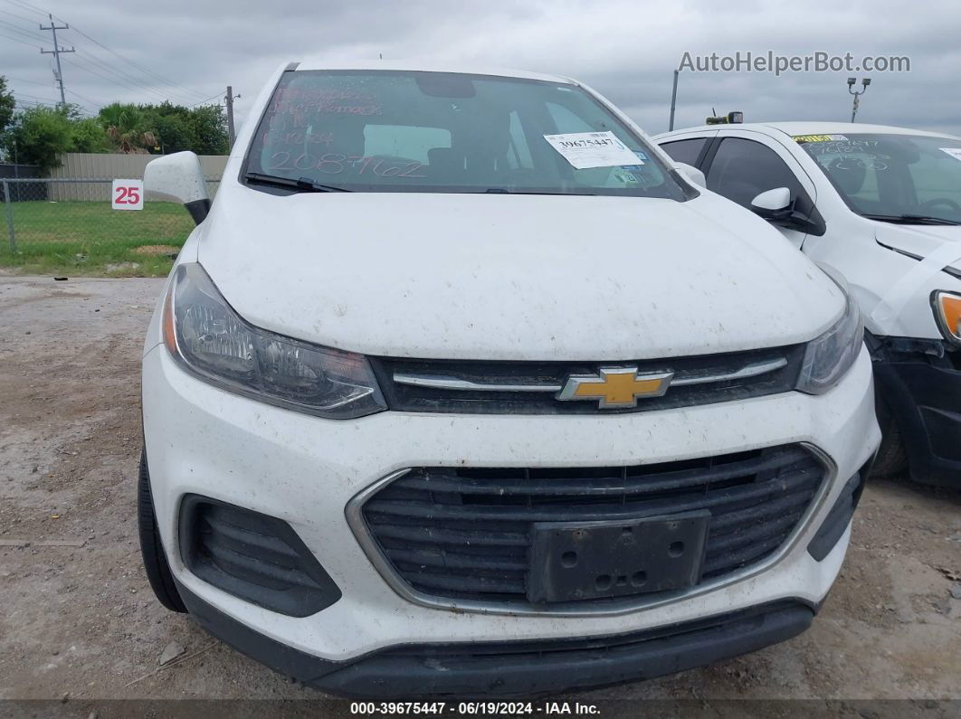 2019 Chevrolet Trax Ls White vin: 3GNCJKSB1KL208762