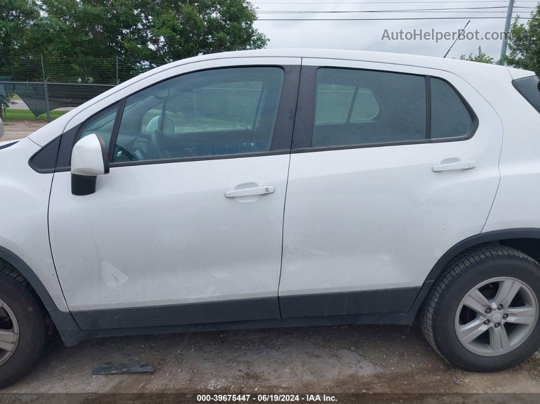 2019 Chevrolet Trax Ls White vin: 3GNCJKSB1KL208762