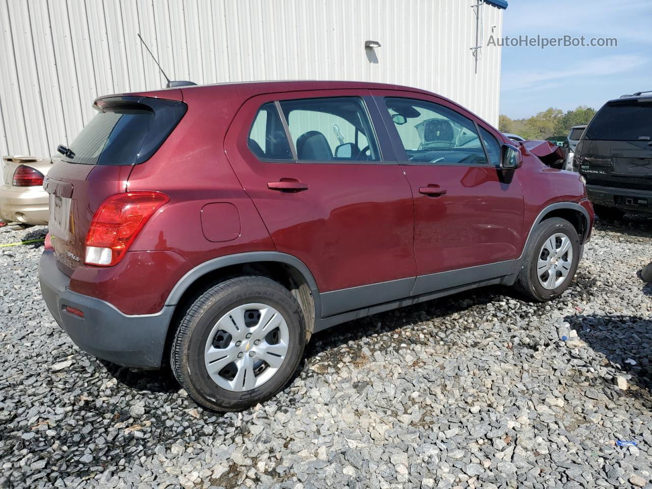 2016 Chevrolet Trax Ls Burgundy vin: 3GNCJKSB2GL140205