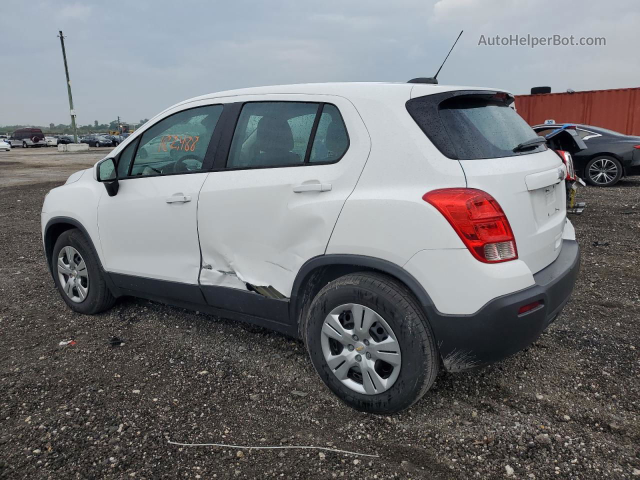 2016 Chevrolet Trax Ls White vin: 3GNCJKSB3GL125678