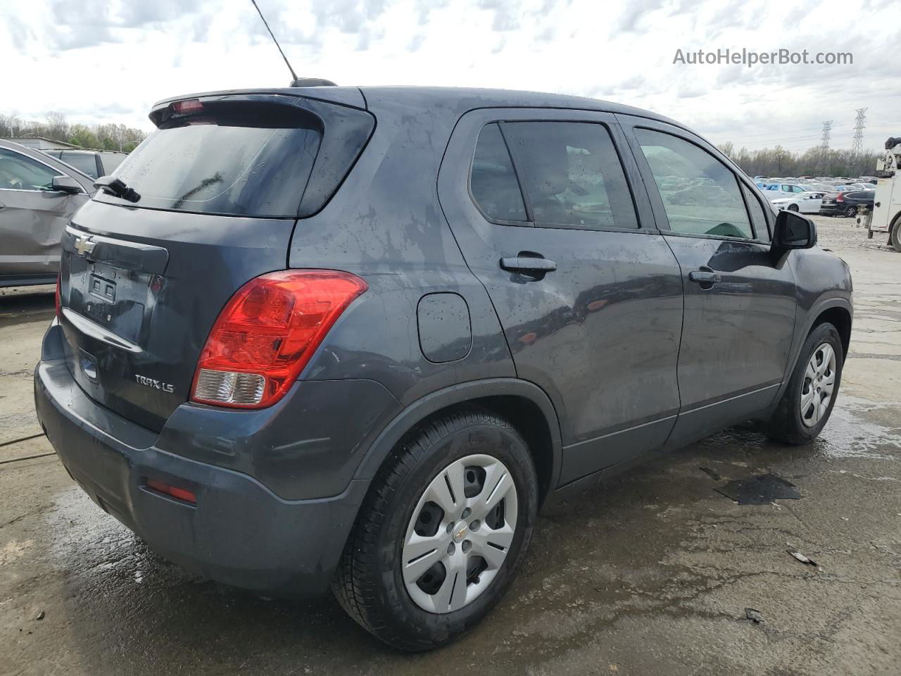 2016 Chevrolet Trax Ls Charcoal vin: 3GNCJKSB3GL237803