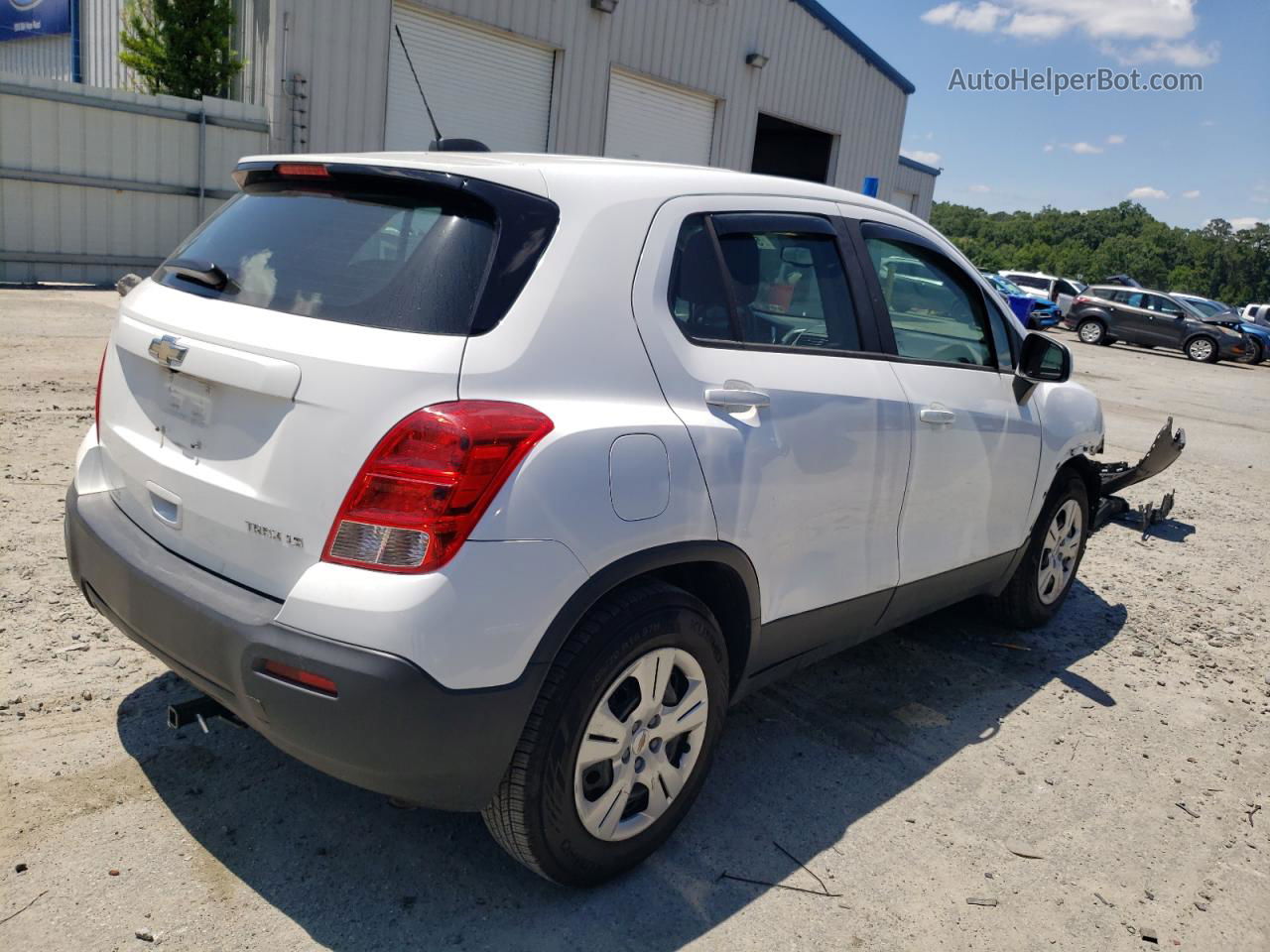 2016 Chevrolet Trax Ls White vin: 3GNCJKSB3GL275399