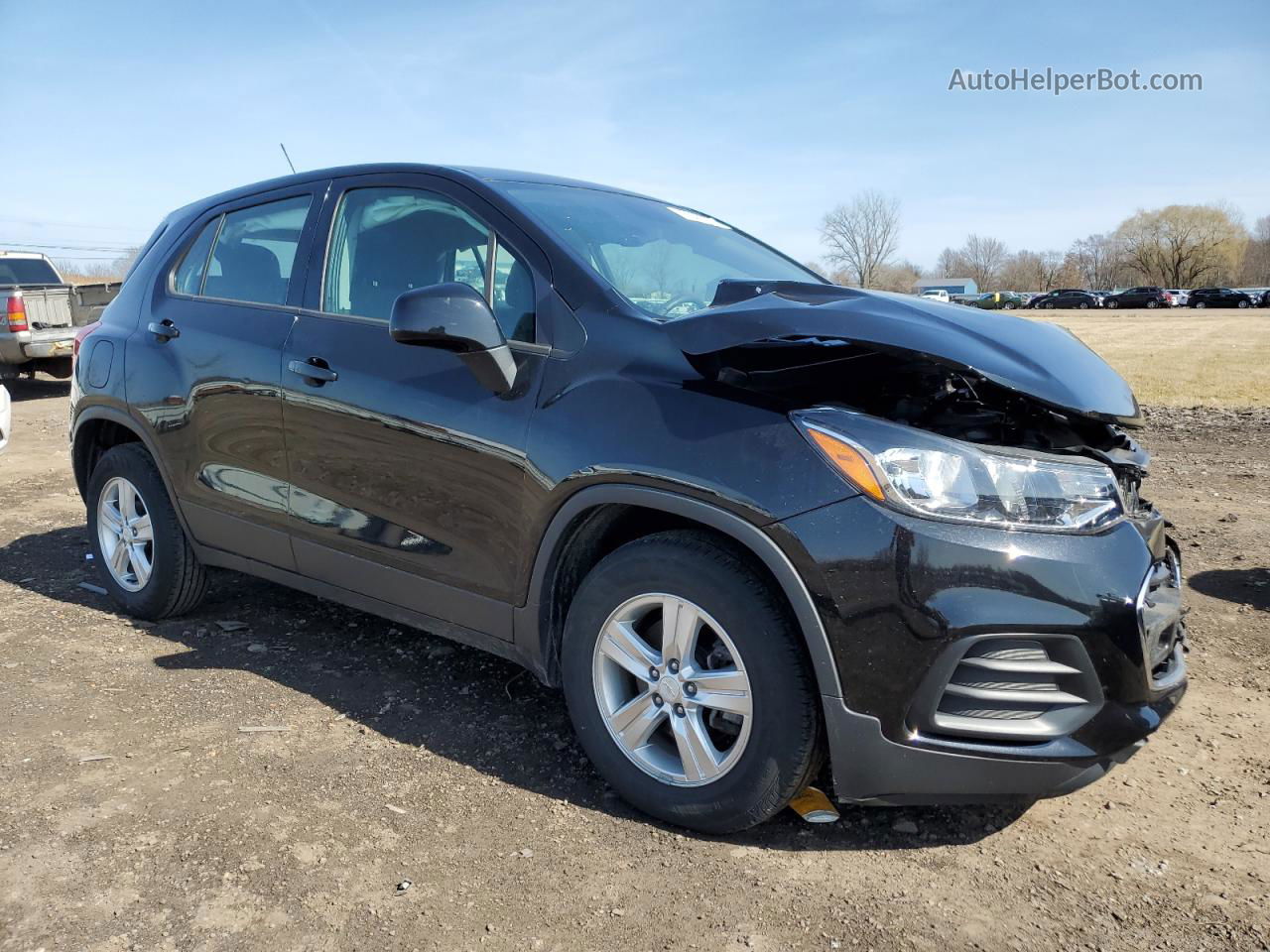 2019 Chevrolet Trax Ls Black vin: 3GNCJKSB3KL223196