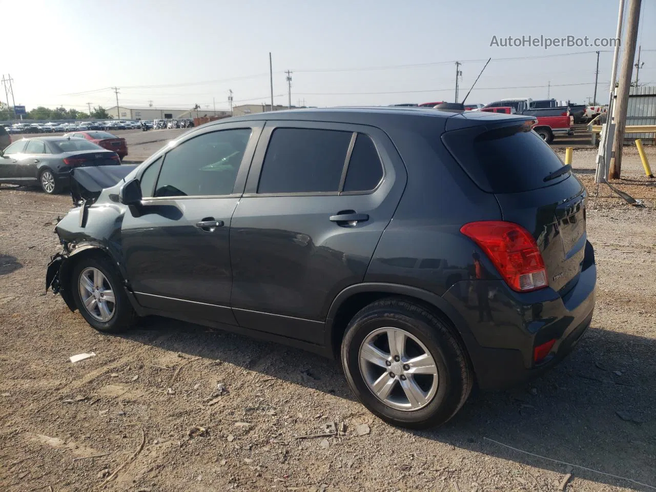 2019 Chevrolet Trax Ls Gray vin: 3GNCJKSB3KL267215