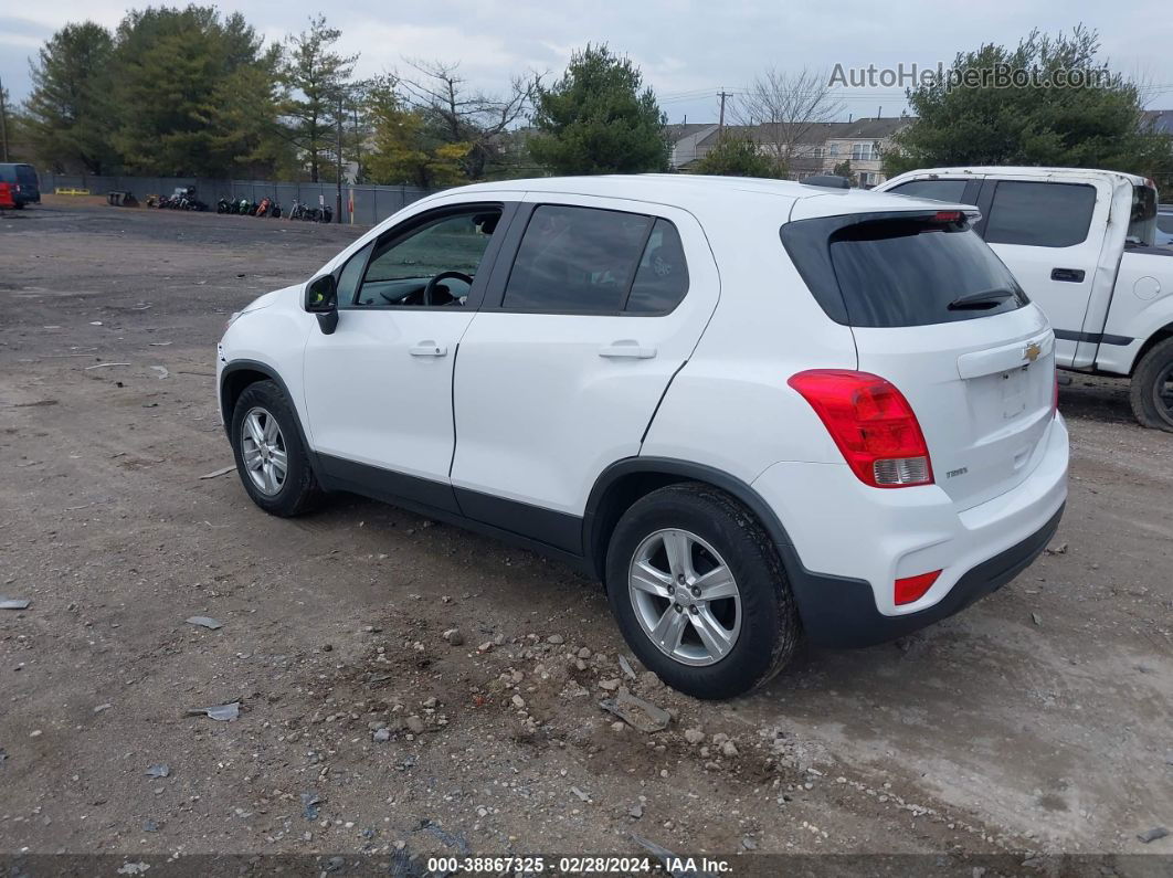 2019 Chevrolet Trax Ls White vin: 3GNCJKSB3KL277713