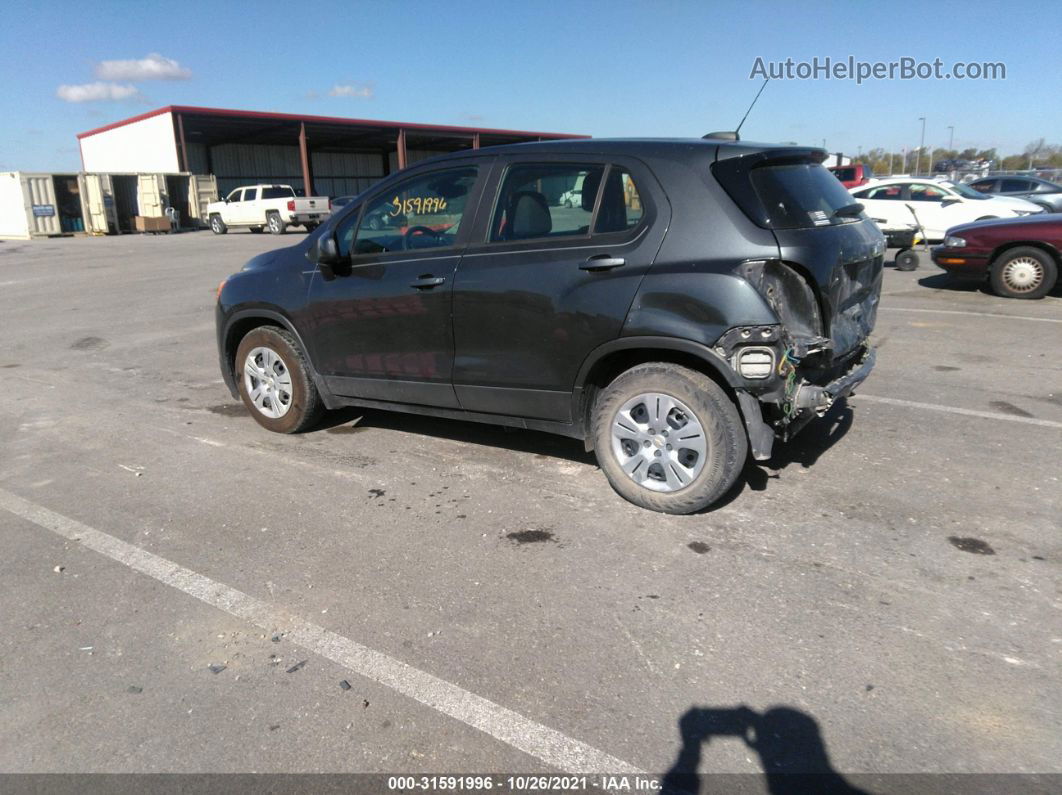 2016 Chevrolet Trax 1ls Gray vin: 3GNCJKSB4GL280451