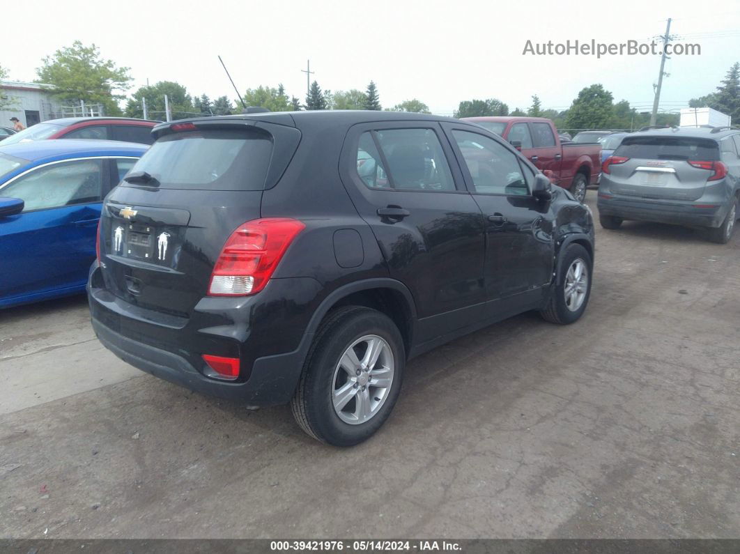 2019 Chevrolet Trax Ls Black vin: 3GNCJKSB4KL336686