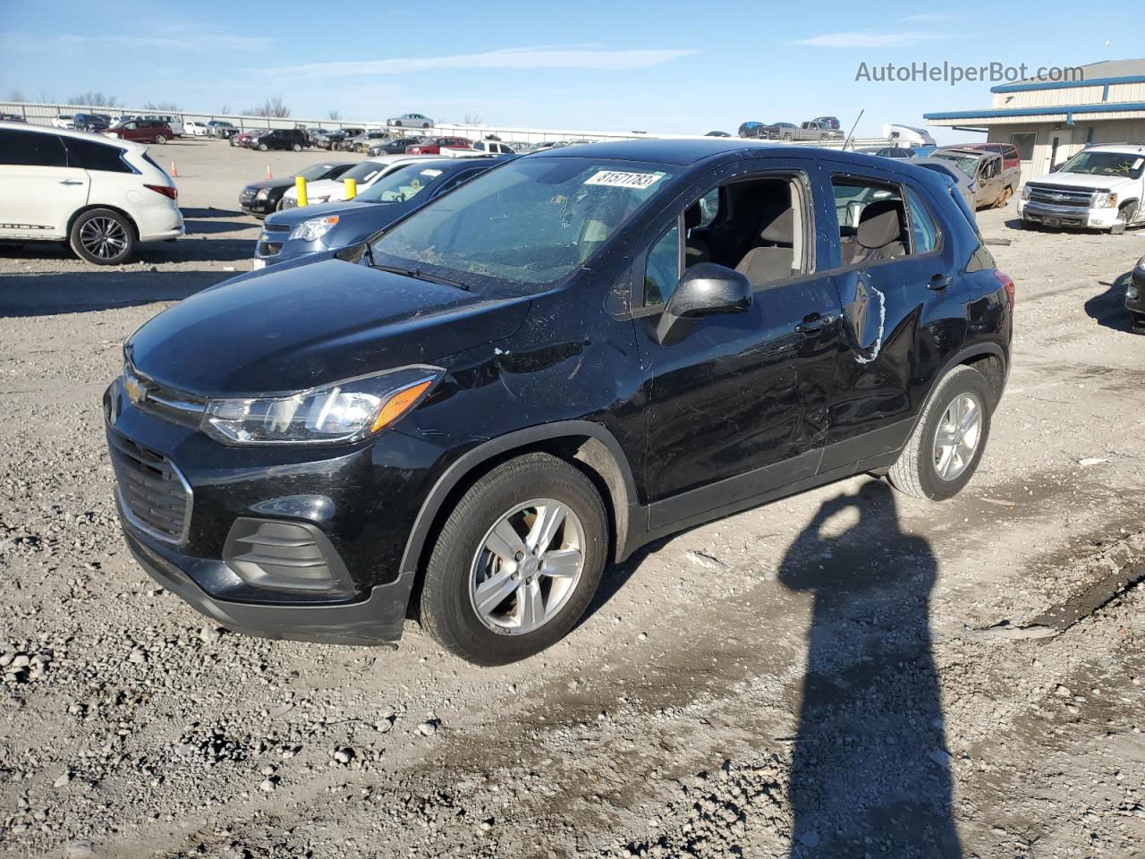 2019 Chevrolet Trax Ls Black vin: 3GNCJKSB4KL382146