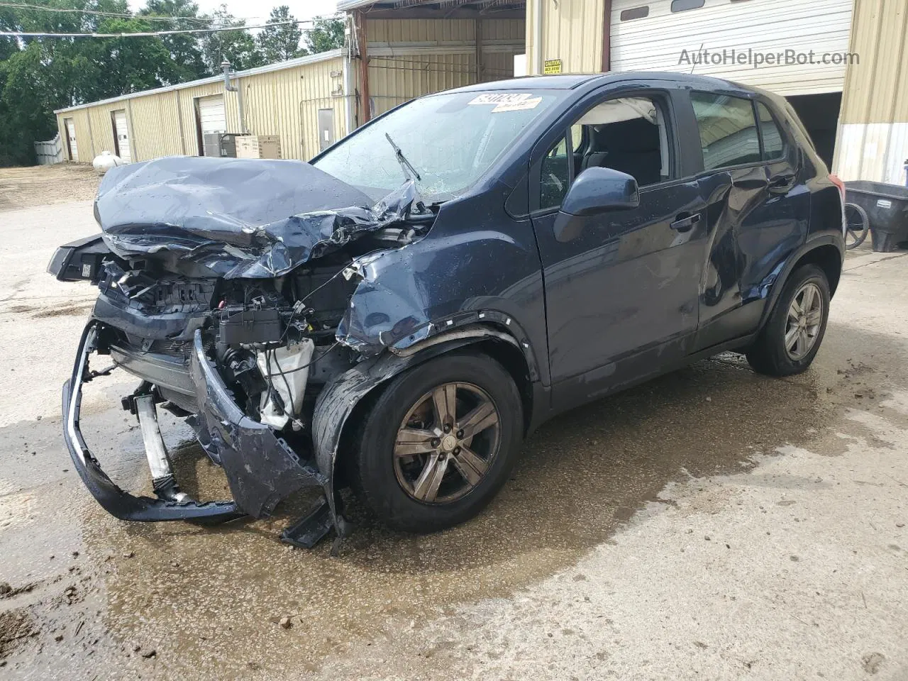 2019 Chevrolet Trax Ls Blue vin: 3GNCJKSB5KL193358