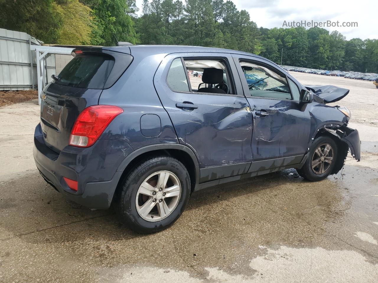 2019 Chevrolet Trax Ls Синий vin: 3GNCJKSB5KL193358