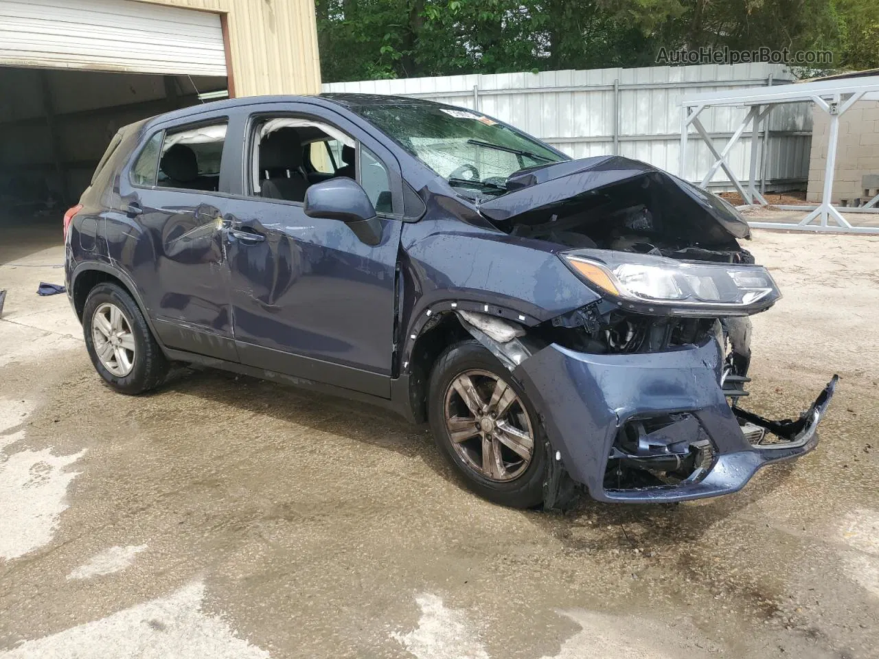 2019 Chevrolet Trax Ls Blue vin: 3GNCJKSB5KL193358