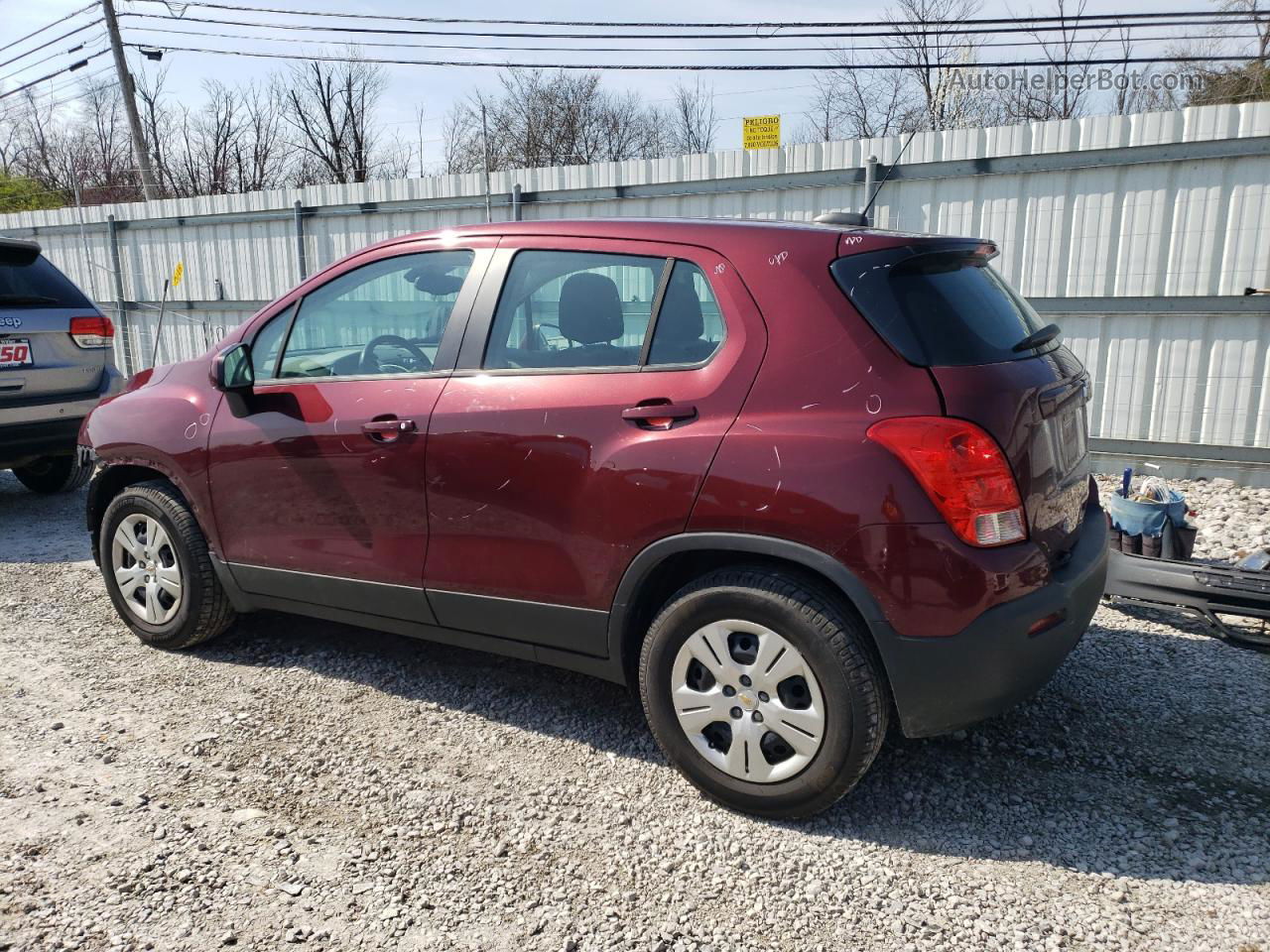 2016 Chevrolet Trax Ls Red vin: 3GNCJKSB6GL240467