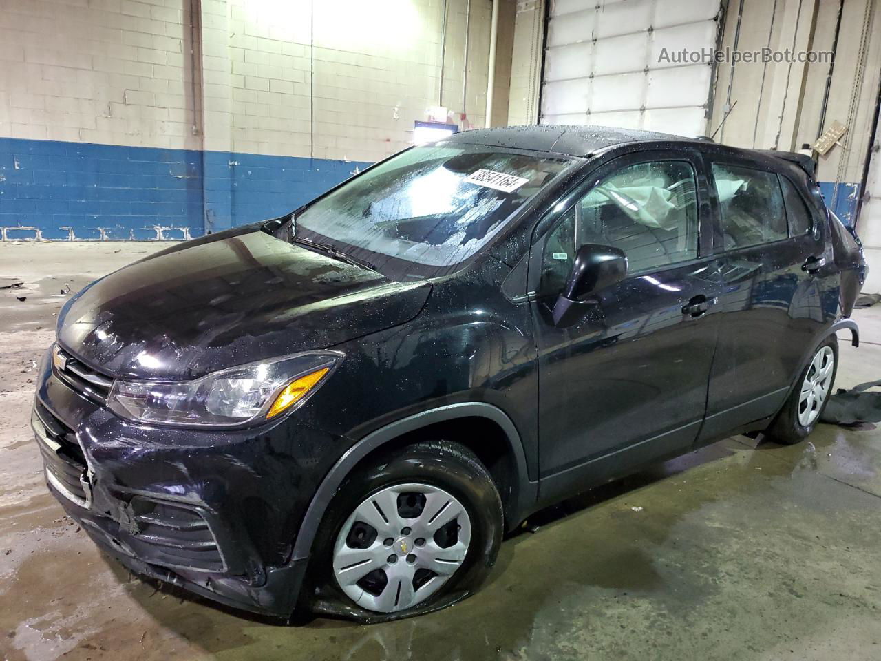 2019 Chevrolet Trax Ls Black vin: 3GNCJKSB6KL139566