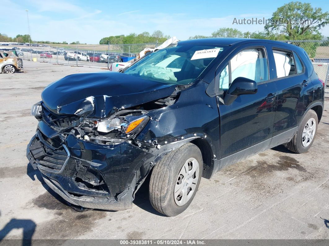 2019 Chevrolet Trax Ls Black vin: 3GNCJKSB6KL161177